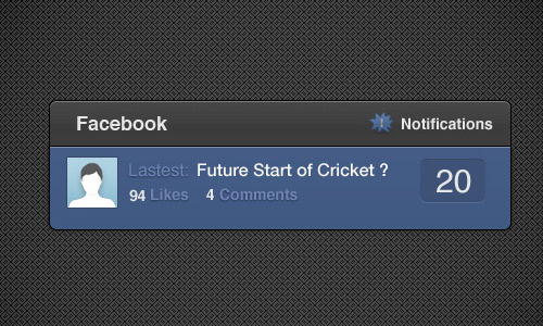 Notification Window PSD Designs
