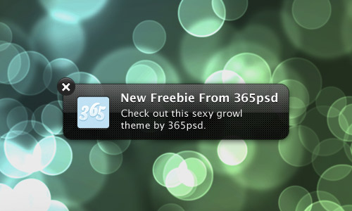 Notification Window PSD Designs