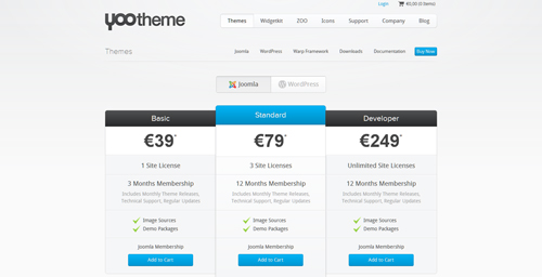 pricing table 23 