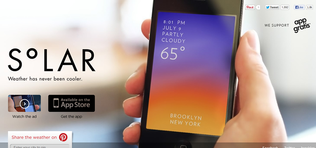 This is Solar colors mobile app weather