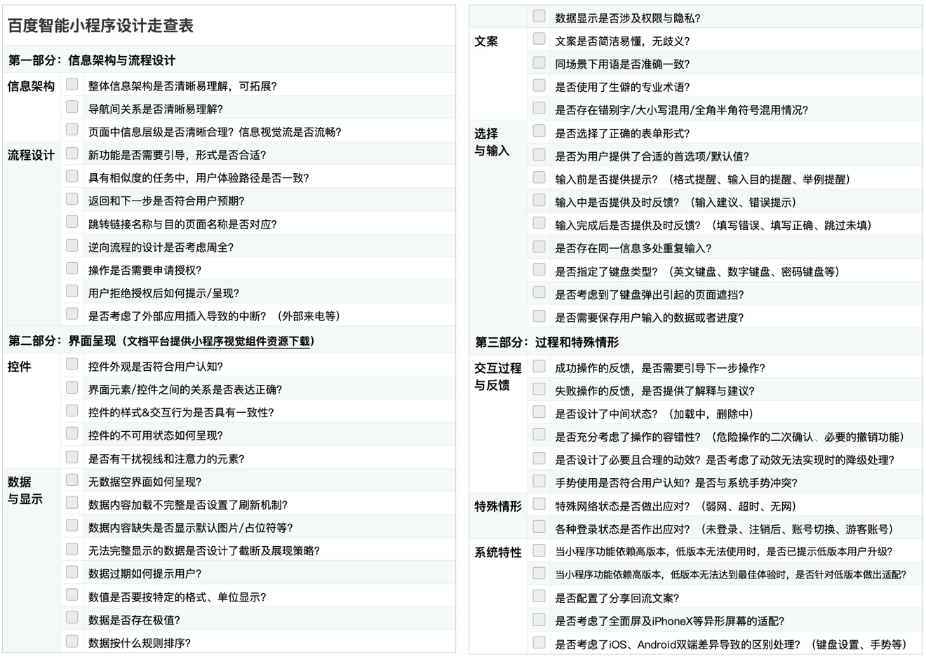 大厂经验！四步教你打造「专属」交互设计自查表！