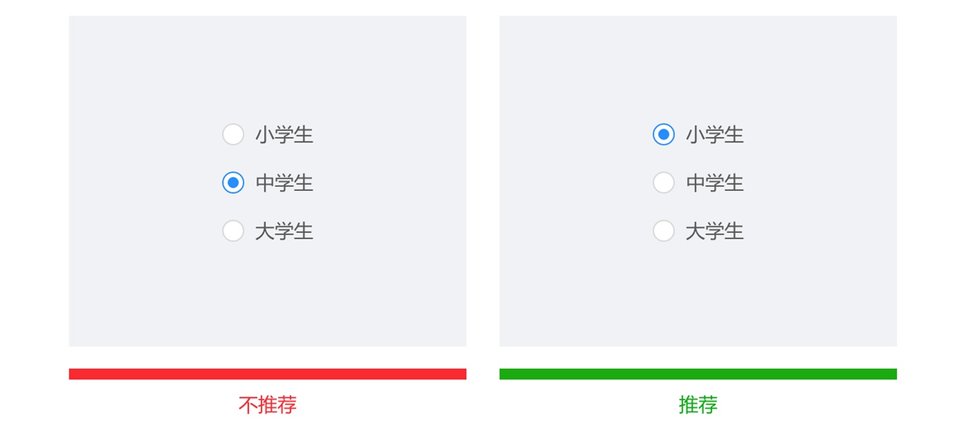 从四个部分，帮你完全掌握单选框的设计方法