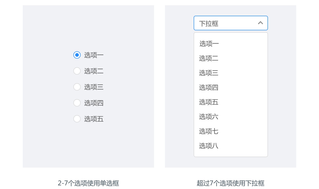 从四个部分，帮你完全掌握单选框的设计方法