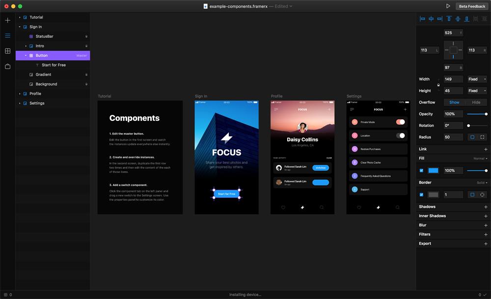 Framer X 更像一个设计工具了，但对设计师的门槛也更高了