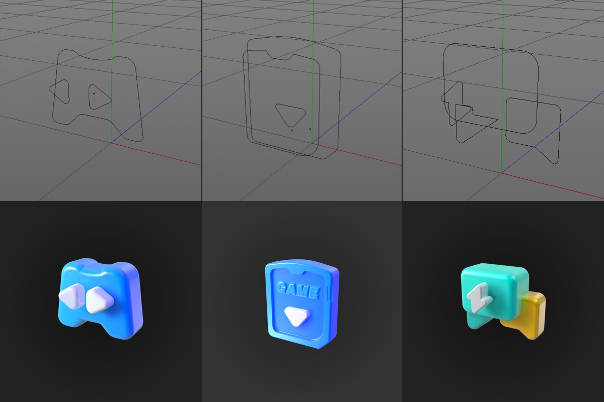 如何从零开始完成一套3Ｄ图标设计？来看大厂的实战案例！