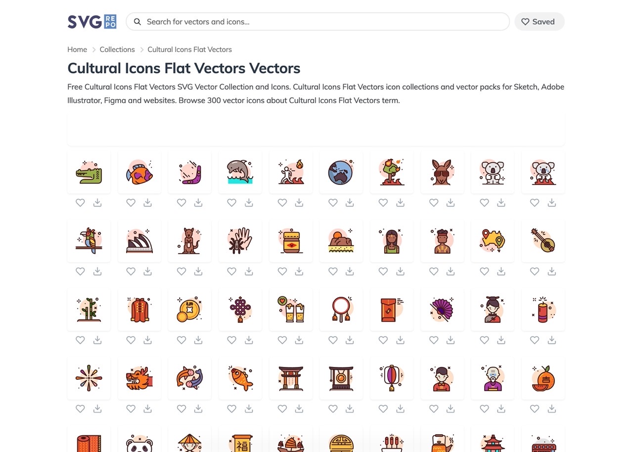 快收藏！超过 30 万个免费矢量图标下载的「SVG Repo」