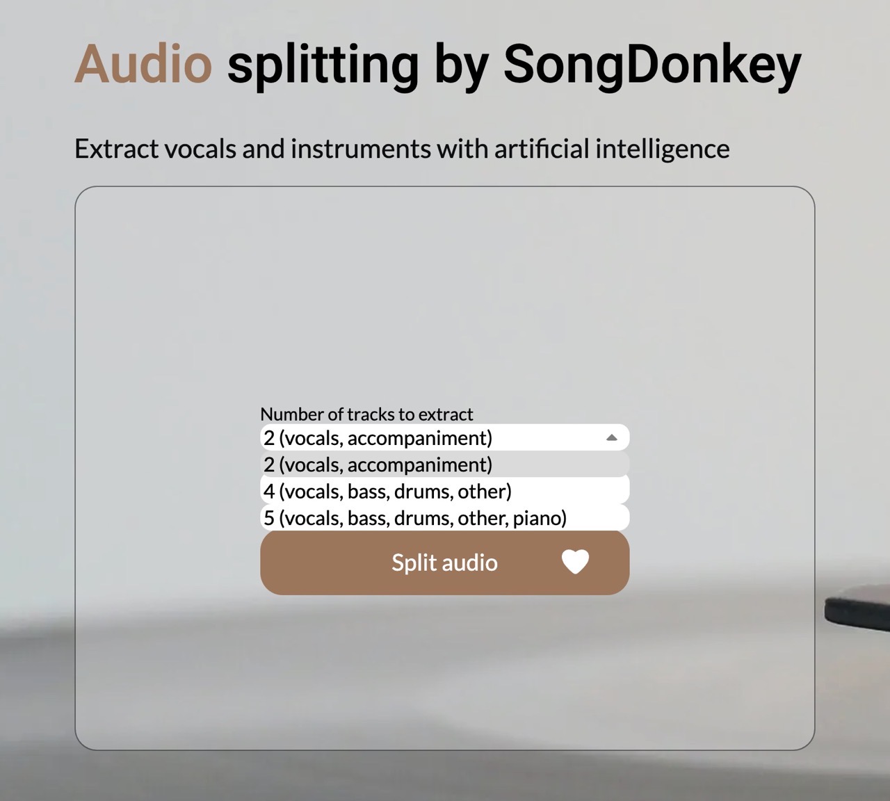 想让音乐和人声分离？试试免费在线神器「SongDonkey」