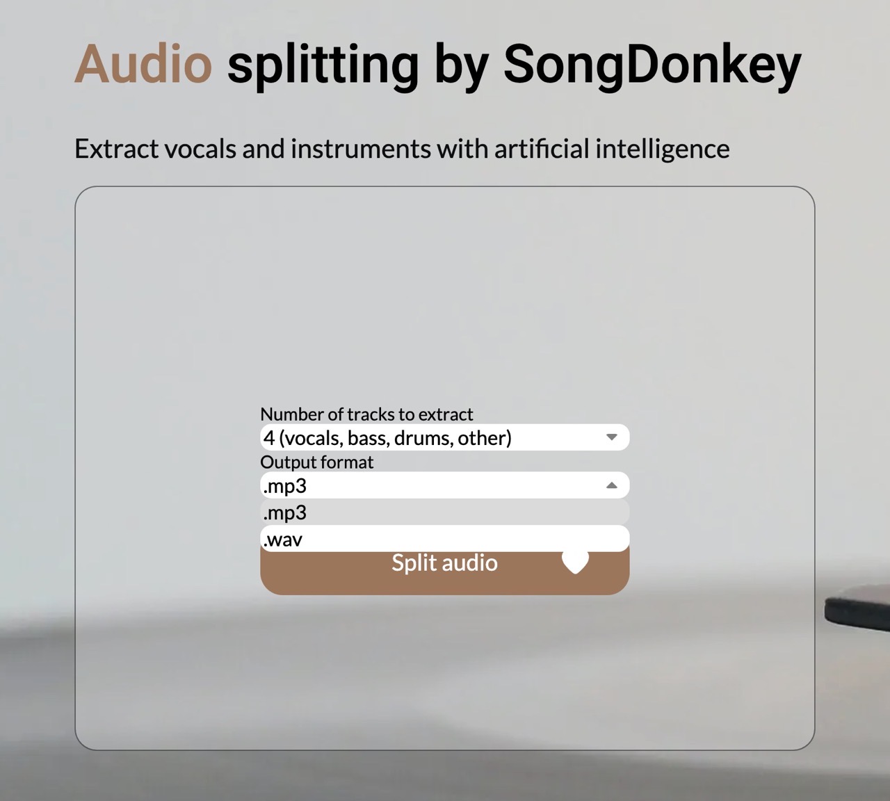 想让音乐和人声分离？试试免费在线神器「SongDonkey」