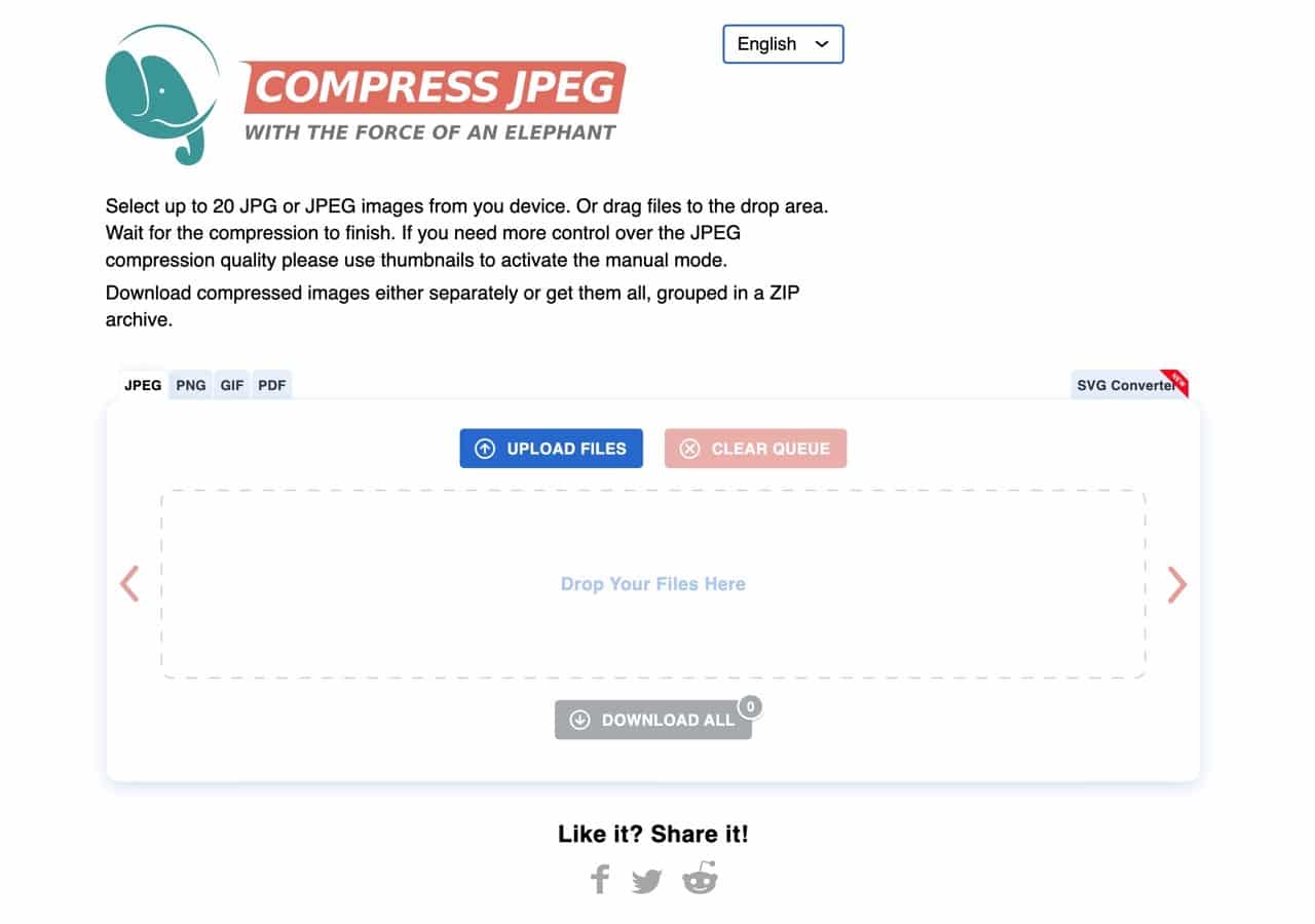 完全免费！可批量压缩图片的在线神器「Compress JPEG」