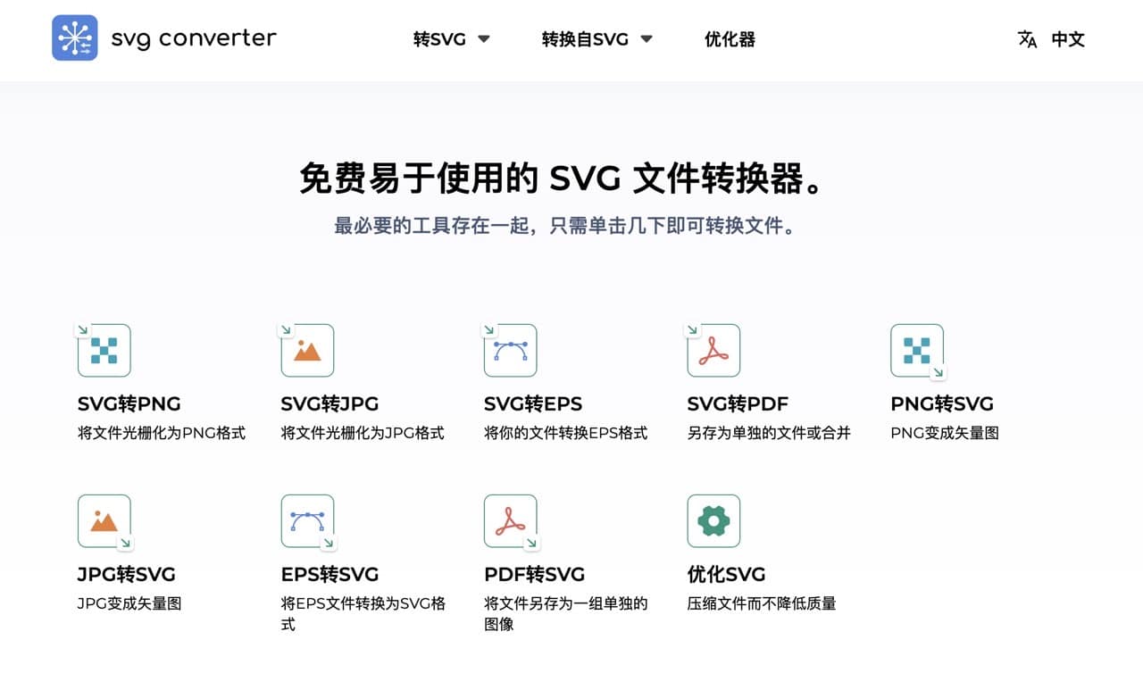 完全免费！SVG 格式转换在线神器「SVG Converter」