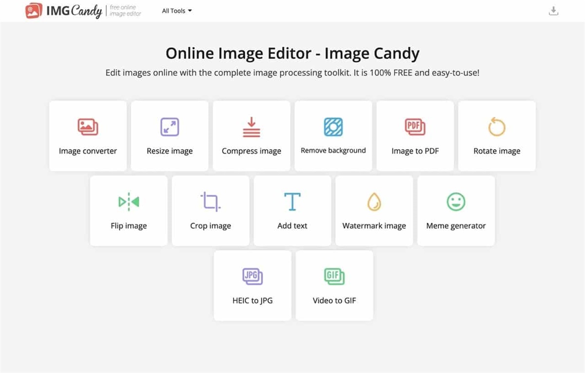 13种常用功能！图片在线编辑免费神器 Image Candy