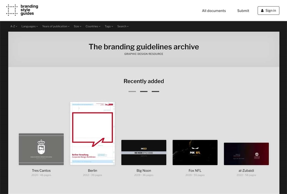 免费下载！Branding Style Guides 收录超过 2000 份品牌设计规范手册