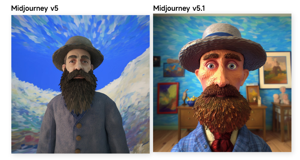 Midjourney v5.1 已更新 ! 一文详解新模型4大亮点