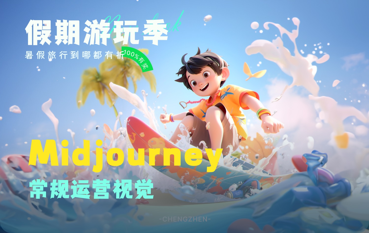 AI实战案例！如何用 Midjourney 完成运营设计H5？