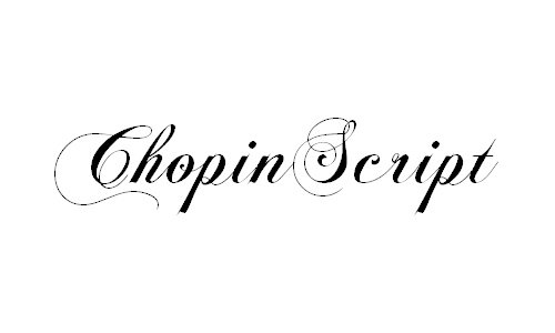 ChopinScript font