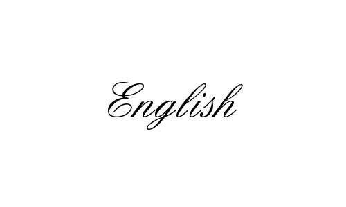 english font