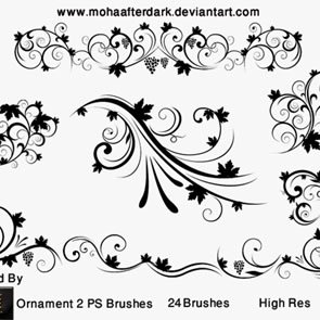 Ornament 2 24 Brushes