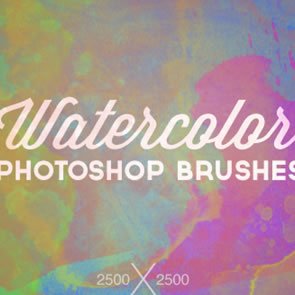 High-Res Watercolor 8 Brushes