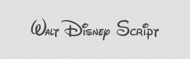 Walt Disney Script