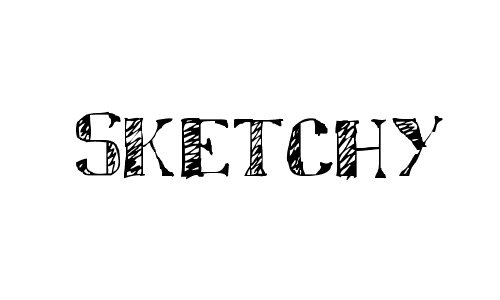 sketchy font