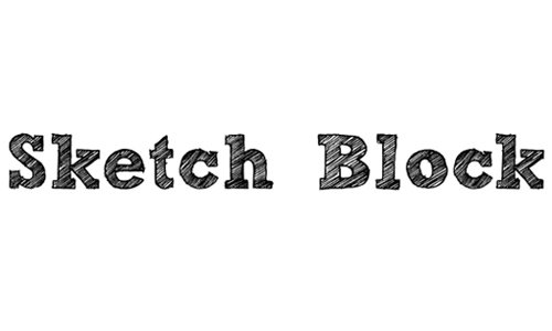 Sketch Block font