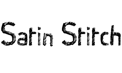 Satin Stitch font