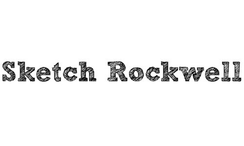 Sketch Rockwell font