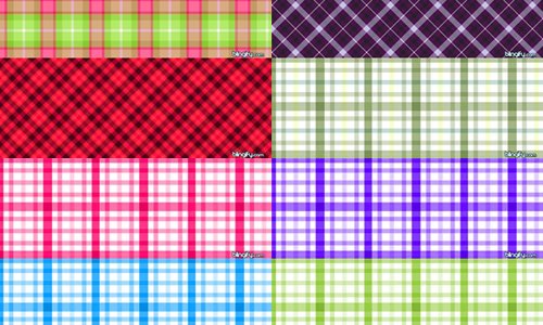 14 Plaid Pattern Set