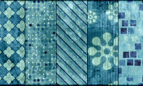 Grungy Teal Tileable Patterns