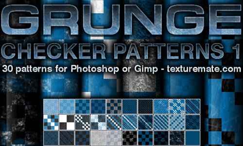 Grunge Checker Patterns