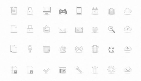 Soft Media Icons Set