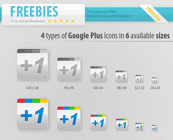 Google Plus Icons