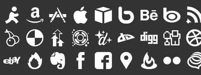 JustVector Social Icons @fontface Font Kit