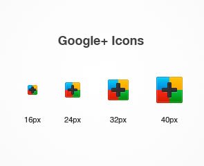 Google+ Icons