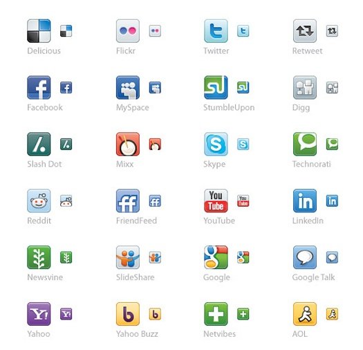 Vector Social Media Icons