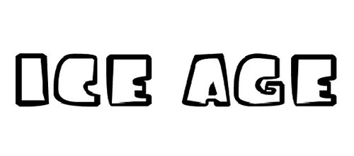 ice age font