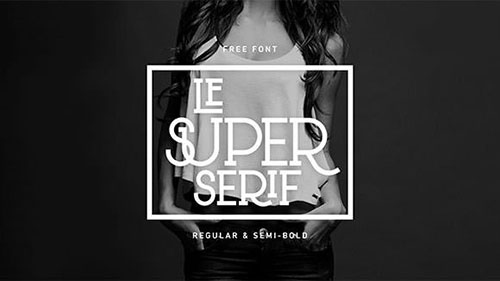 lesuper-serif-font 字体下载