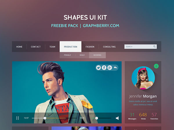 Free Shapes UI Kit