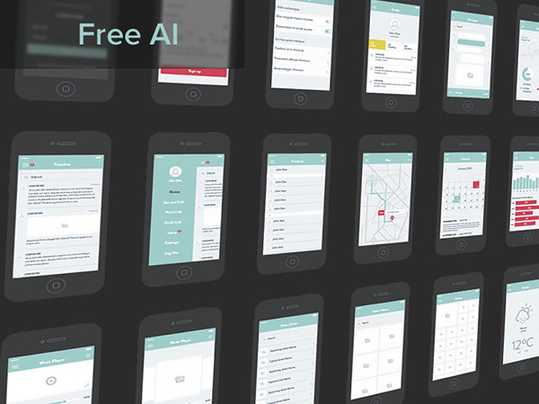 UX Wireframe Set