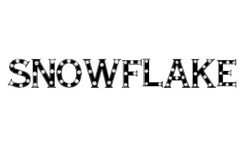 Snowflake Letters font