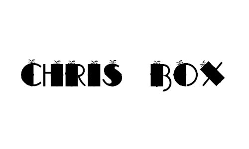 CHRIS BOX font