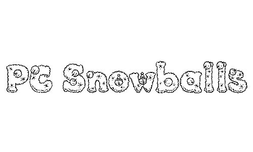 PC Snowballs font