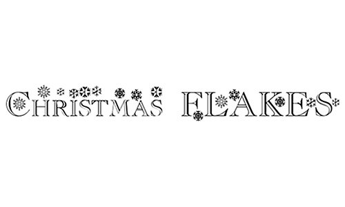 Christmas/Flakes font