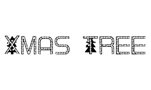 Xmas Tree font