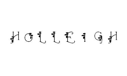 HolLeigh Caps font