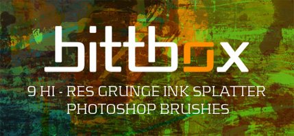 High-Res Grunge Ink Splatter Brushes