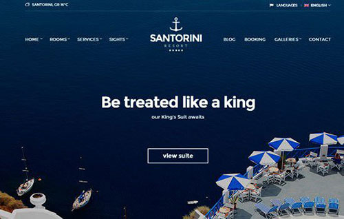 santorini-wpthem wordpress酒店主题