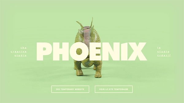 网页设计欣赏：Phoenix the Creative Studio