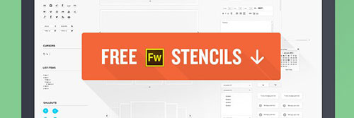 Fireworks Wireframe Stencils png Free UI Kits freebies designer