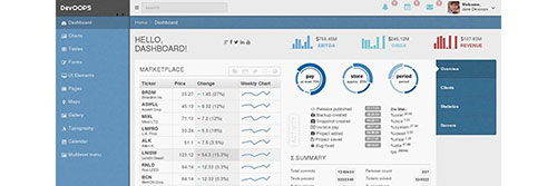 Web Templates DevOOPS Bootstrap Admin Theme freebies designer